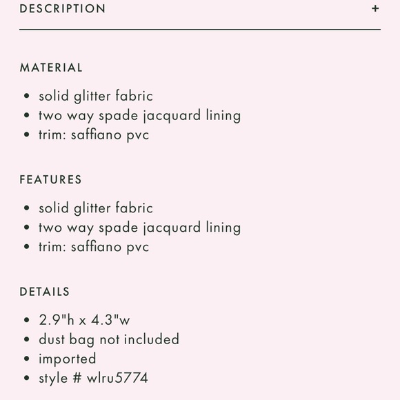 Kate spade joeley glitter small slim card holder - Picture 3 of 3